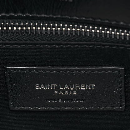 Saint Laurent Crinkled Calfskin Matelasse Monogram Medium Niki Chain Satchel Black 6 of 10