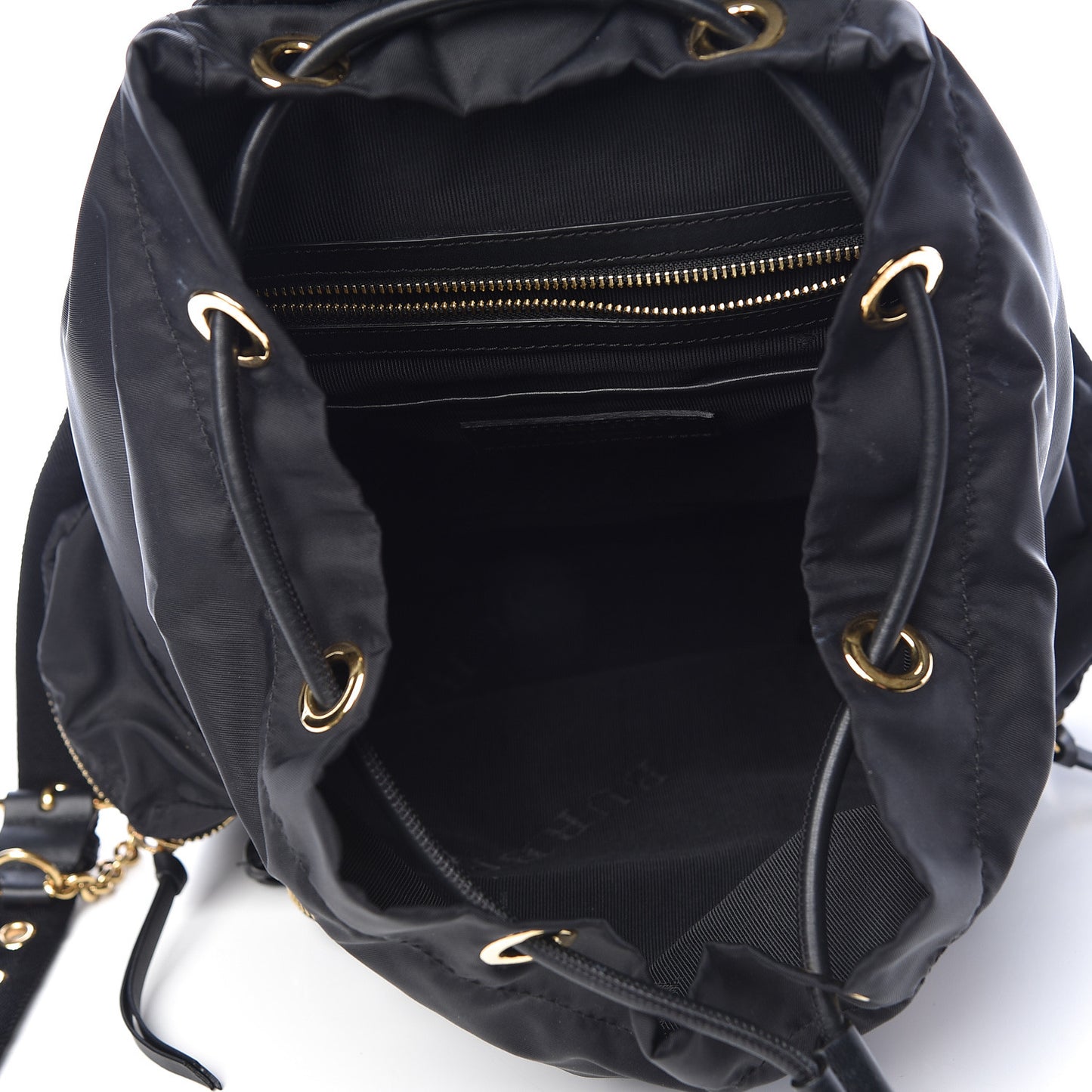 Nylon Medium Rucksack Backpack Black