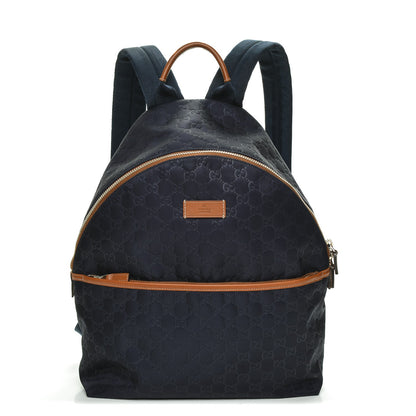 Gucci Nylon Monogram Medium Classic Backpack Blue 1 of 6