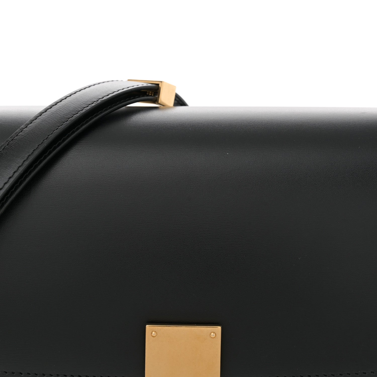 Celine Box Calfskin Medium Classic Box Flap Bag Black 9 of 13