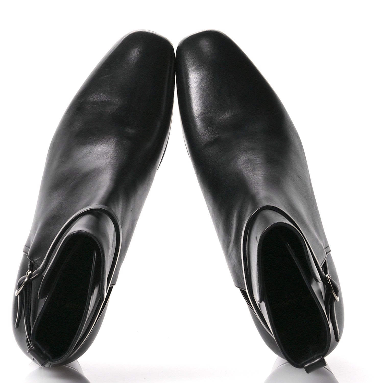 Saint Laurent Calfskin Mens Terry 45 Boots 43 Black 2 of 10
