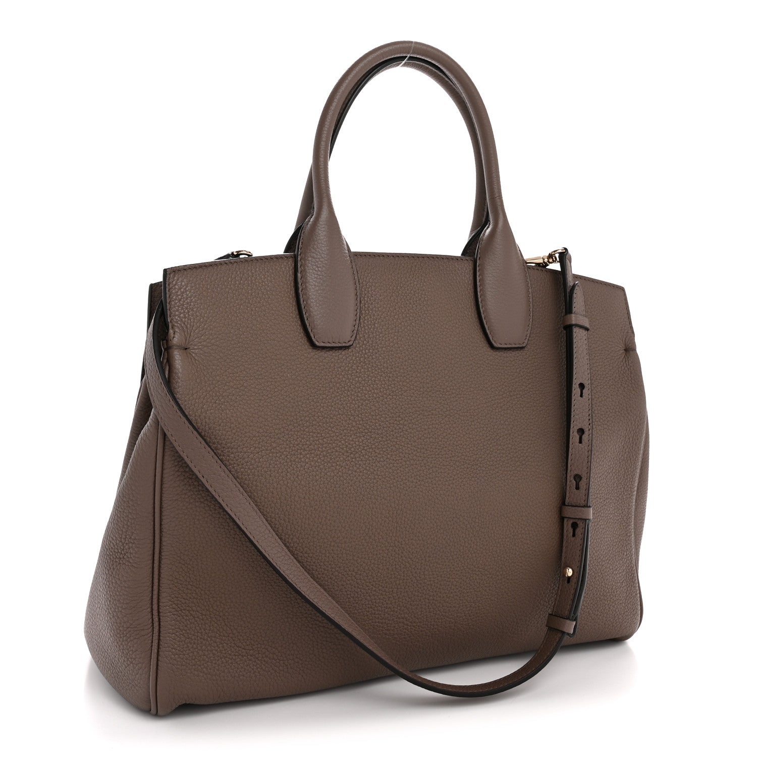 Salvatore Ferragamo Calfskin Large Studio Bag Caraway Seed 4 of 13