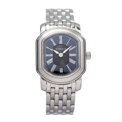 Tiffany Stainless Steel 24mm Mark Coupe Resonator Quartz Watch Blue 1 of 5