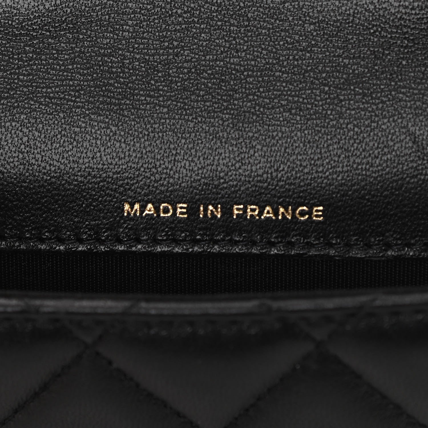 Chanel Lambskin Quilted Top Handle Flap Coin Purse With Chain Black 6 of 12