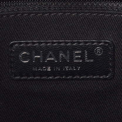 Chanel Canvas Large Deauville Tote Black White 6 of 8