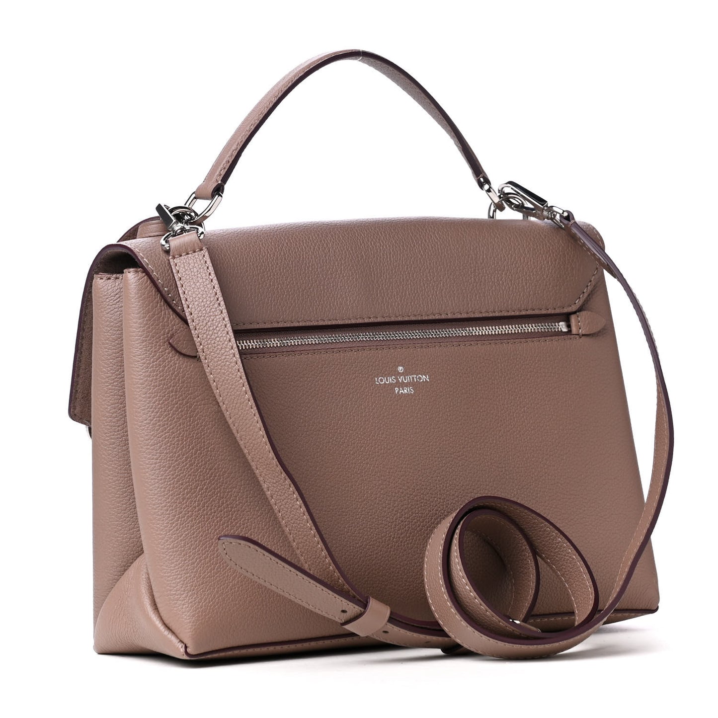 Soft Calfskin My Lockme Top Handle Taupe Glace