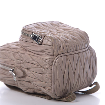 Miu Miu Nappa Matelasse Mini Backpack Cipria 5 of 15