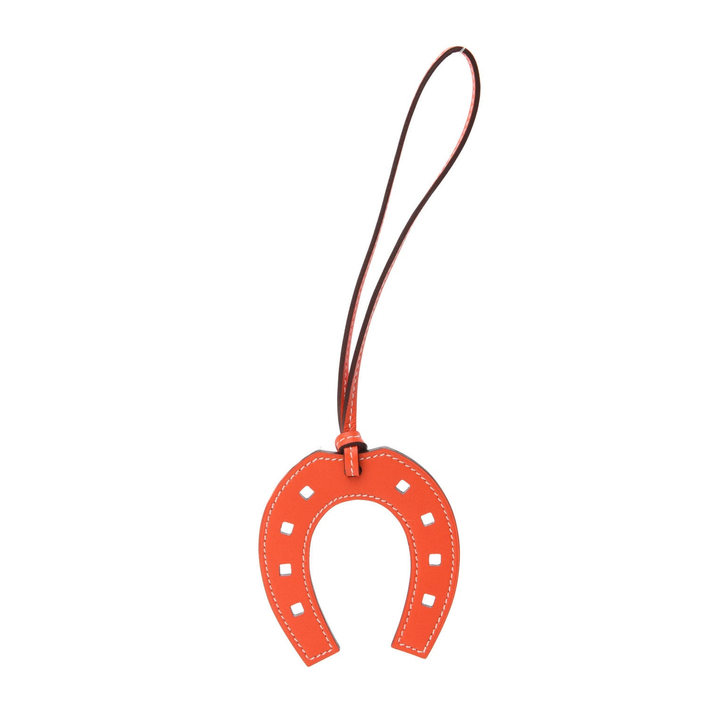 Swift Paddock Horseshoe Bag Charm Orange Poppy