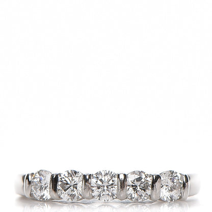 Tiffany Platinum .55 Carat Diamond Wedding Band Ring 4.5 1 of 4