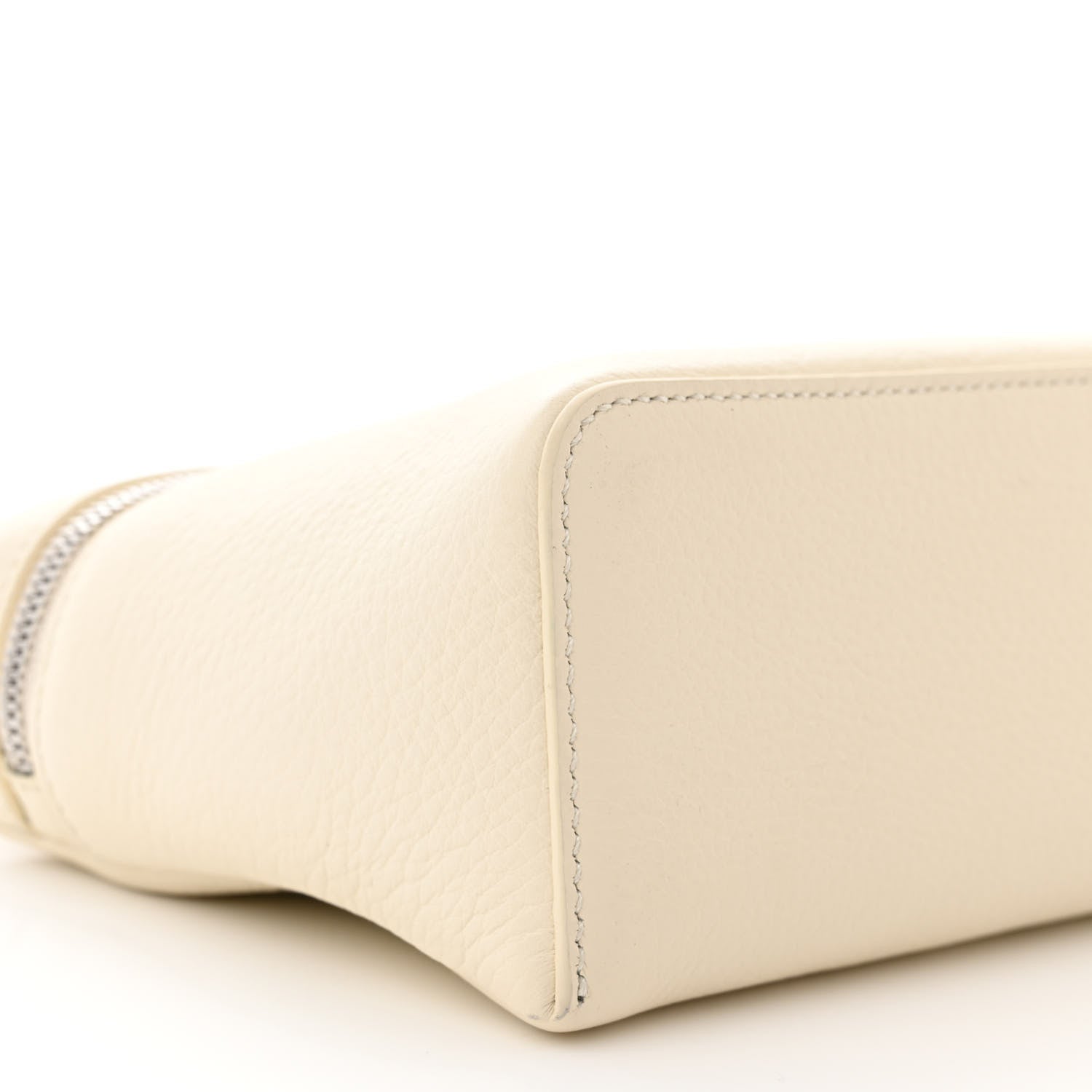 Loro Piana LORO PIANA Grained Calfskin L19 Extra Pocket Pouch Whisper White 8 of 9