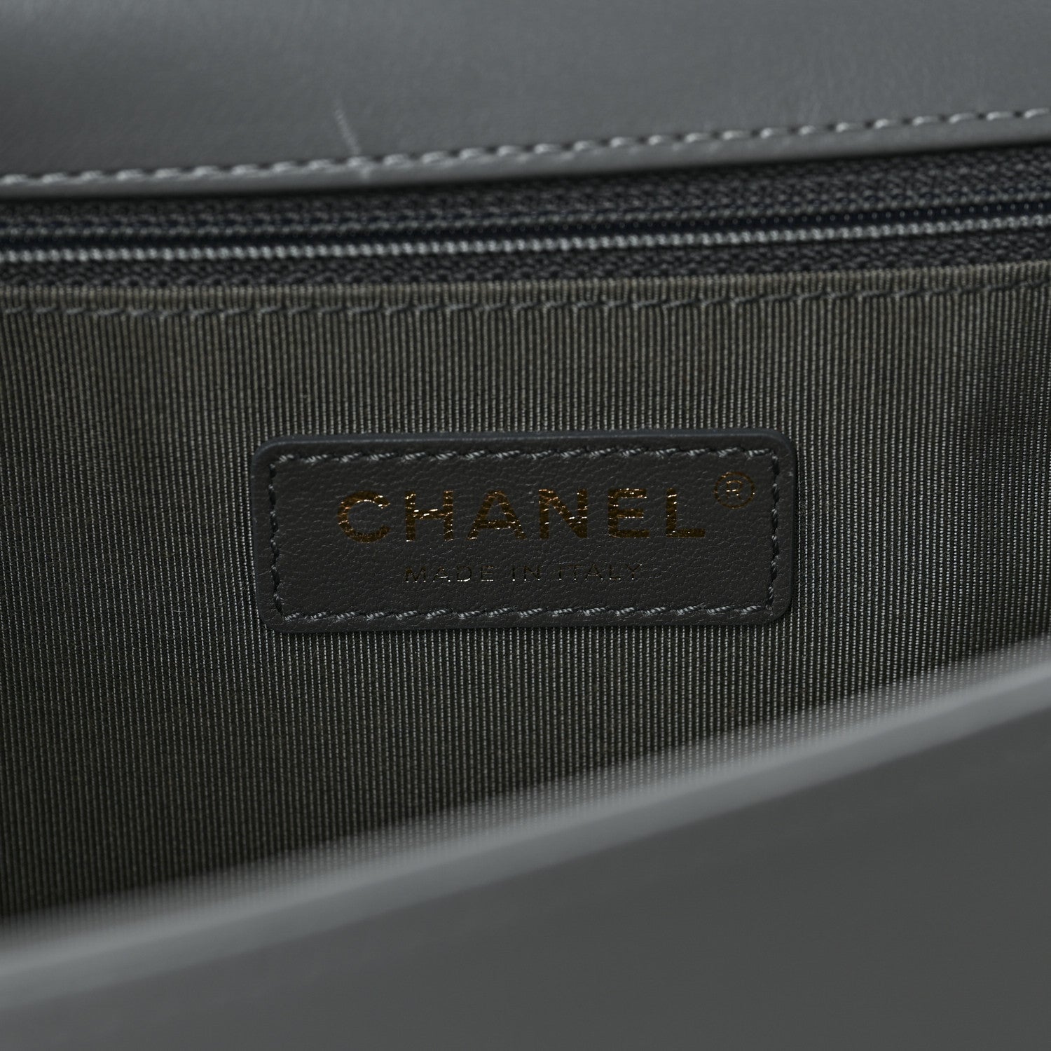 Chanel Lambskin Quilted New Medium Boy Flap Grey 6 of 9