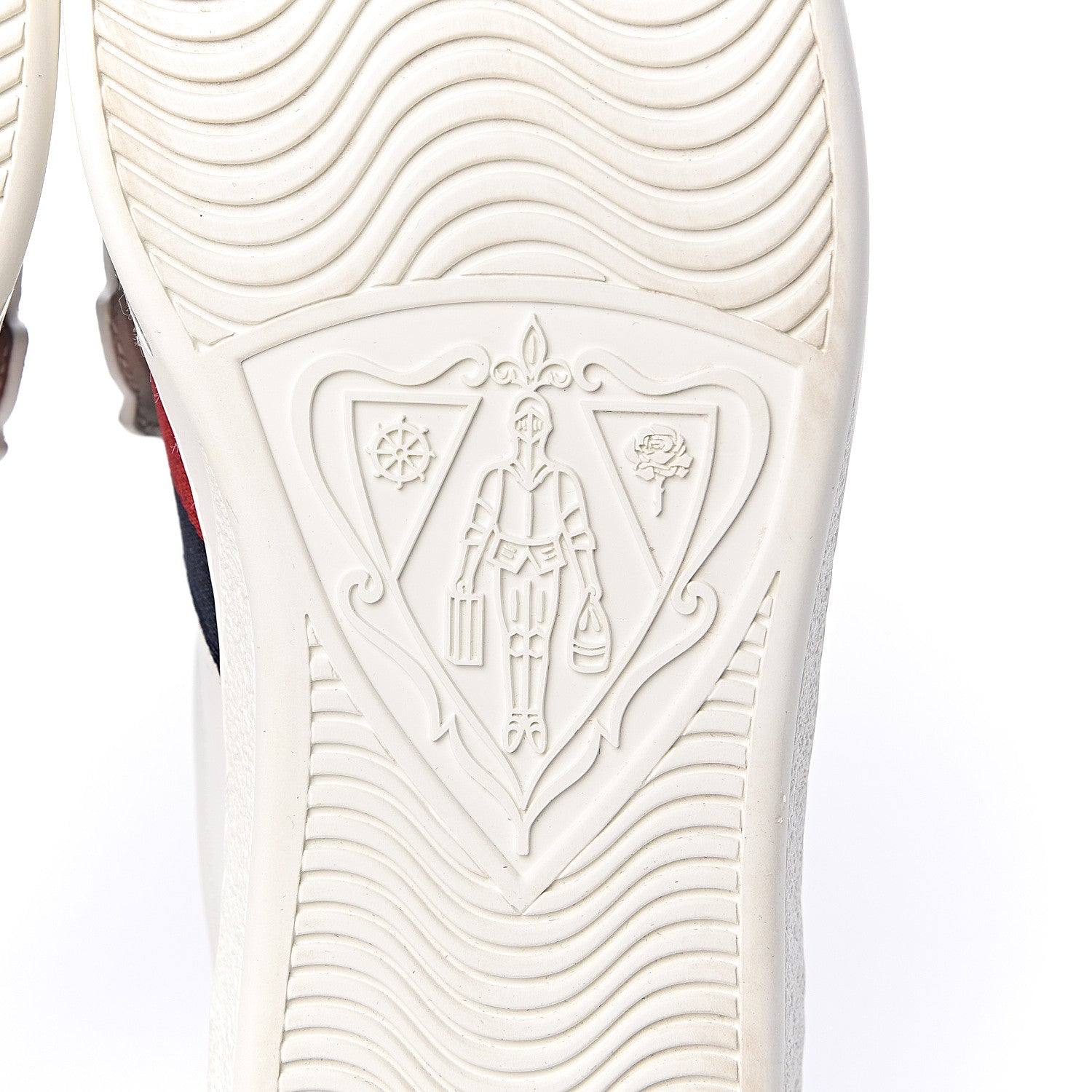 Gucci Calfskin Ayers Web Angry Cat Embroidered Mens Ace Sneakers 6.5 White 6 of 12