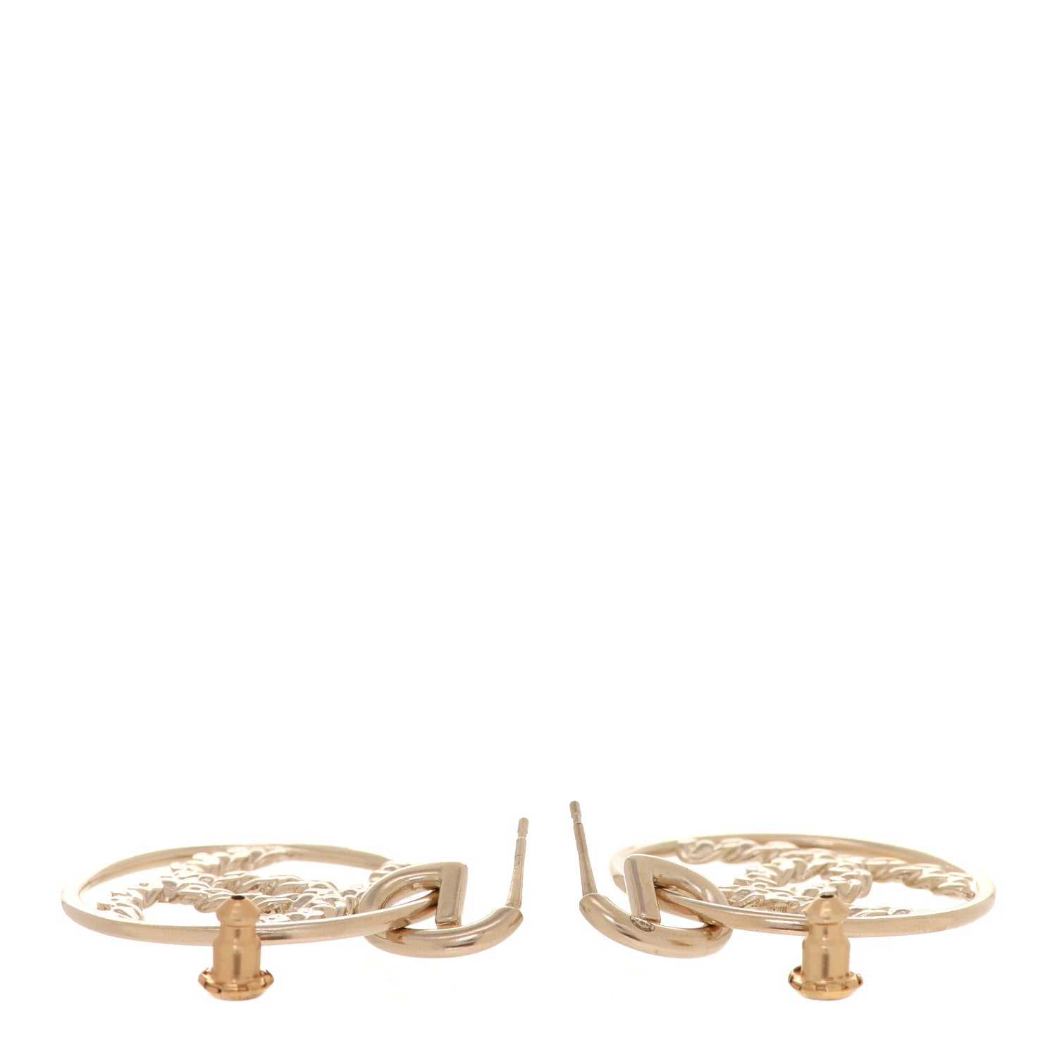 Chanel Baguette Crystal High Society CC Drop Earrings Gold 3 of 5