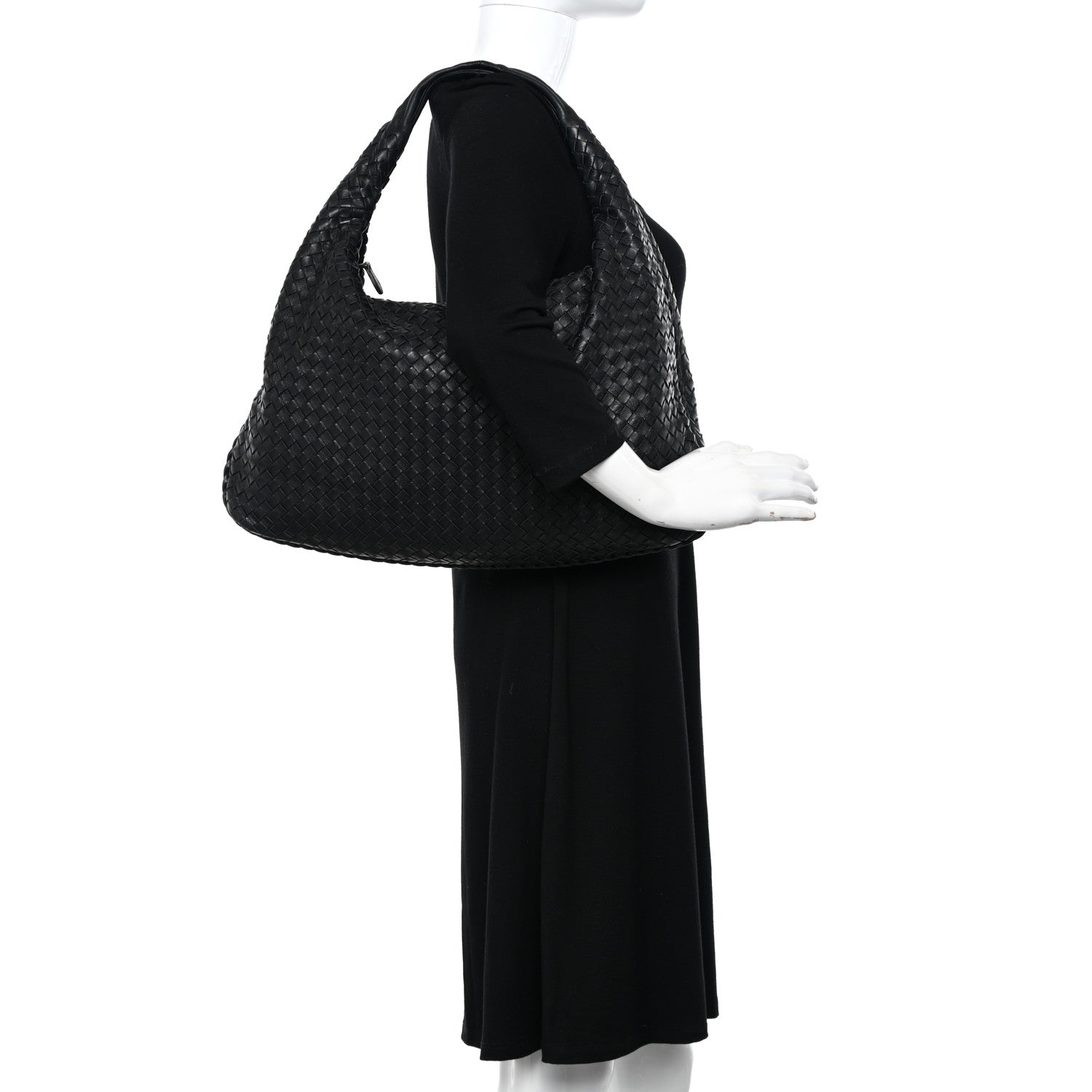Bottega Veneta Nappa Intrecciato Large Veneta Hobo Black 2 of 11