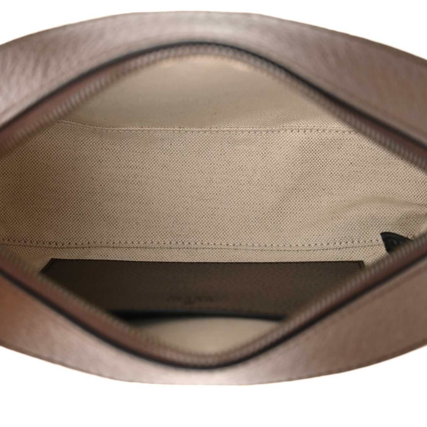 GG Supreme Monogram Textured Dollar Calfskin Web Ophidia Wristlet Shoulder Bag Beige Ebony New Acero