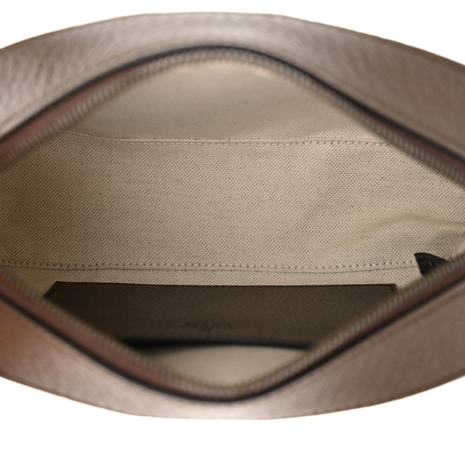 Gucci GG Supreme Monogram Textured Dollar Calfskin Web Ophidia Wristlet Shoulder Bag Beige Ebony New Acero 5 of 11