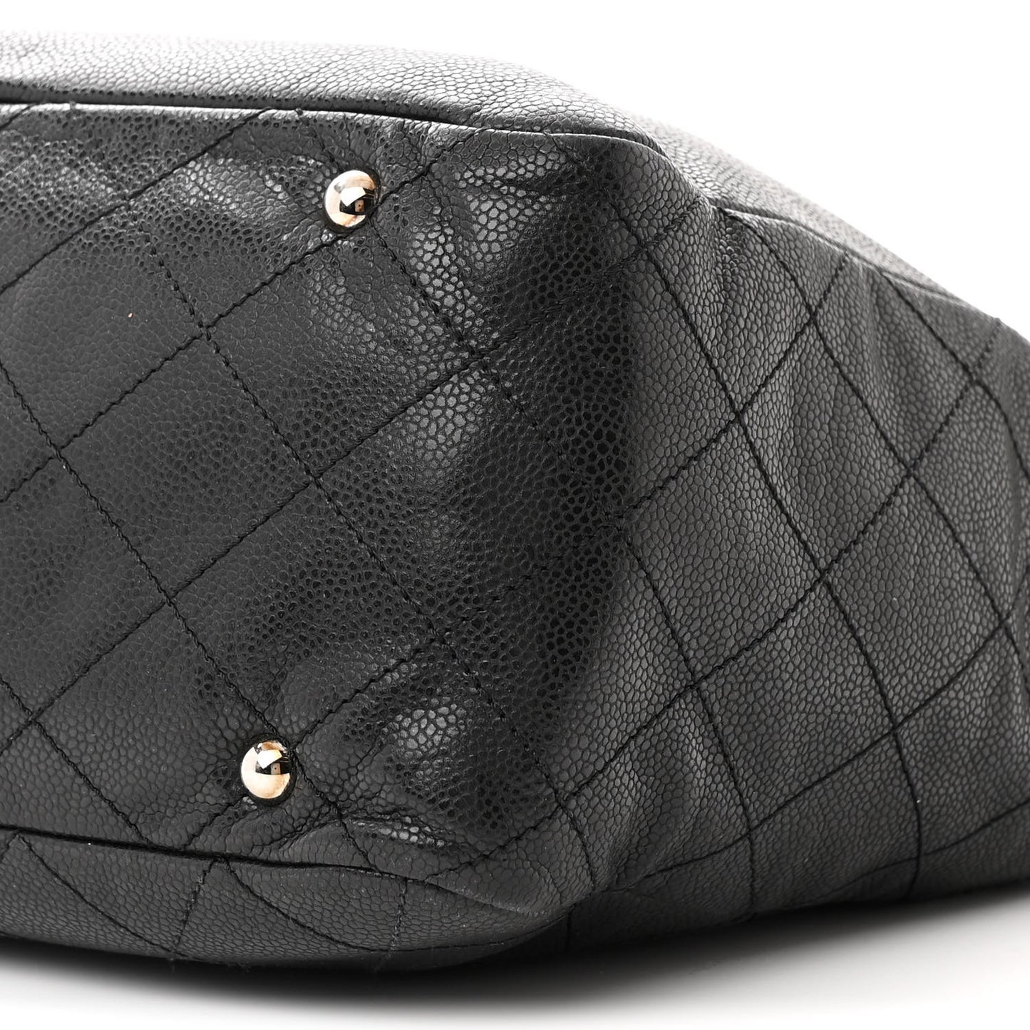 Caviar Stitched Timeless CC Soft Tote Black