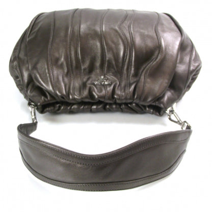 Prada Nappa Mordore Stripes Shoulder Bag Graphite 5 of 10