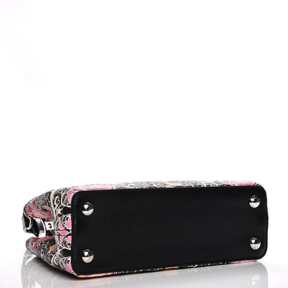 Louis Vuitton Lambskin Capucines BB Wildflowers Black 5 of 16