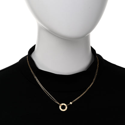 Cartier 18K Yellow Gold 2 Diamond LOVE Necklace 2 of 5