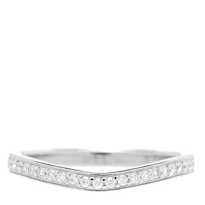Cartier Platinum Diamond Ballerine Wedding Band Ring 49 4.75 1 of 5