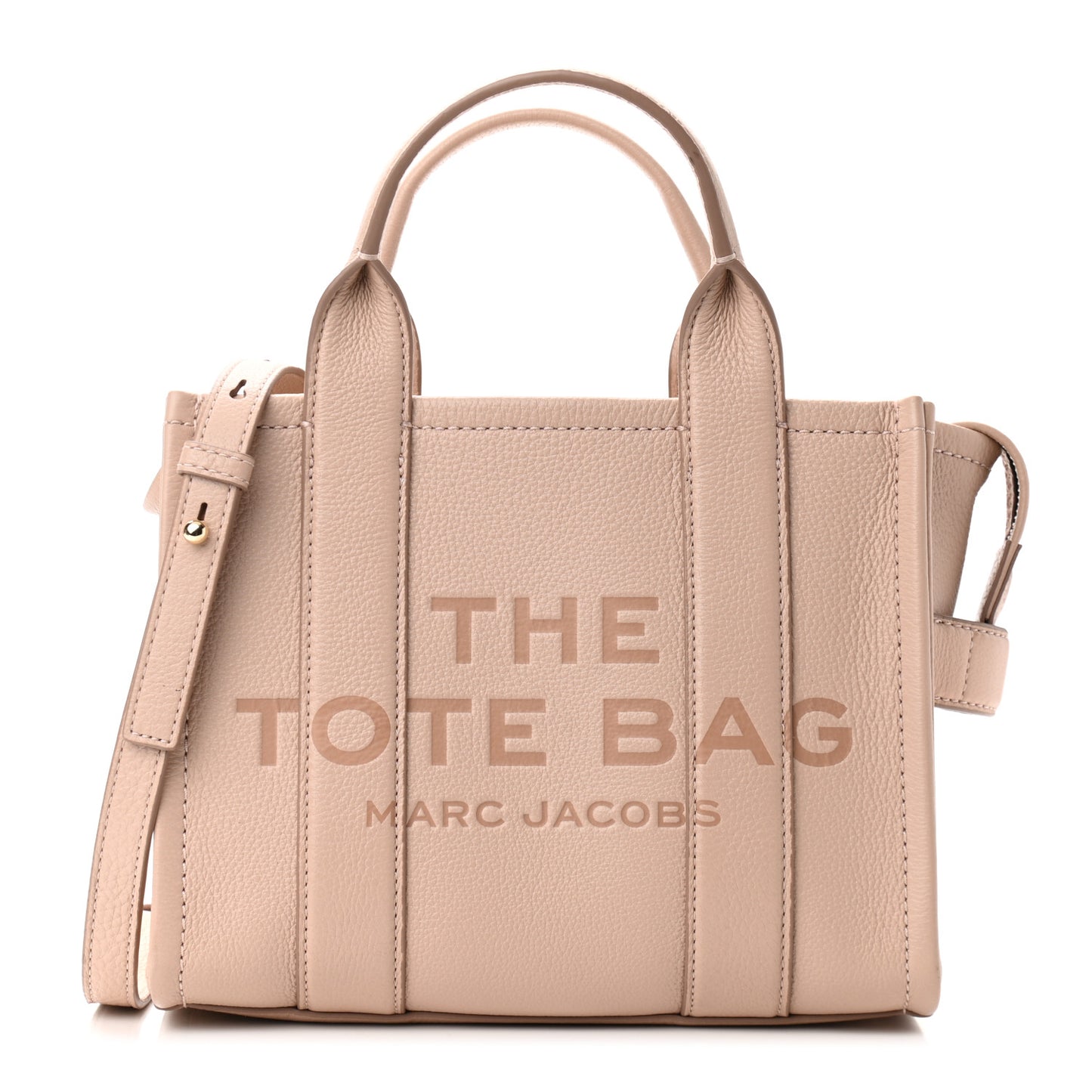 Grained Calfskin Small The Tote Bag Rose Dust