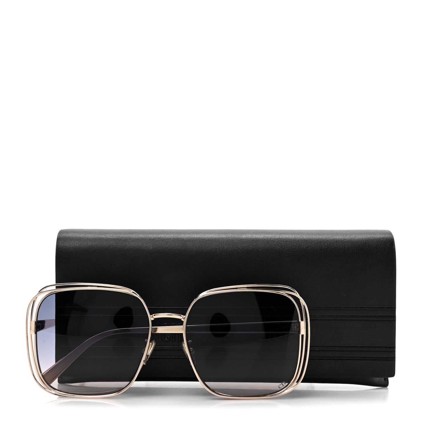 Metal FilDior S1U Square Sunglasses Gold