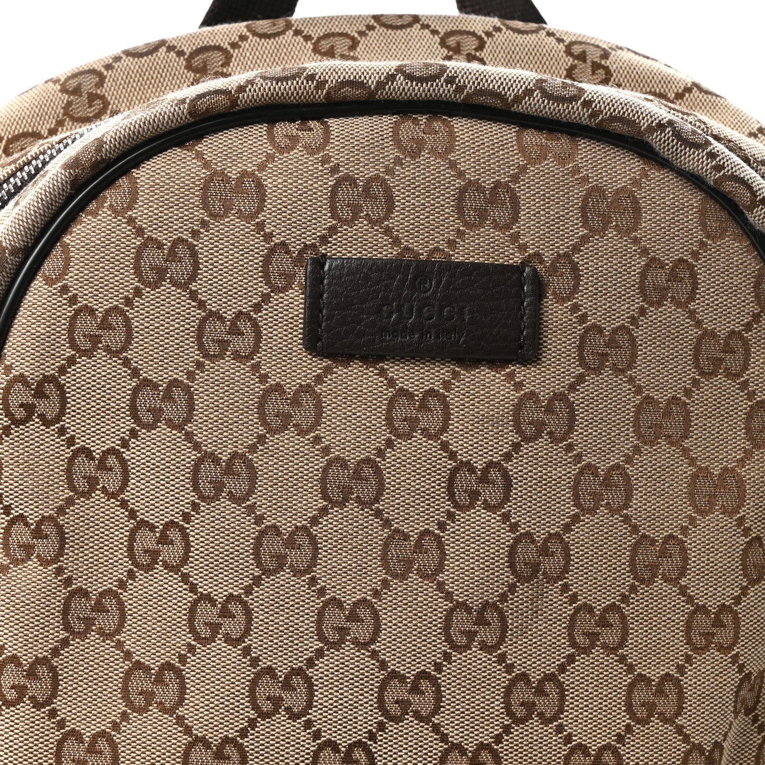 Gucci Monogram Travel Backpack Dark Brown 8 of 10
