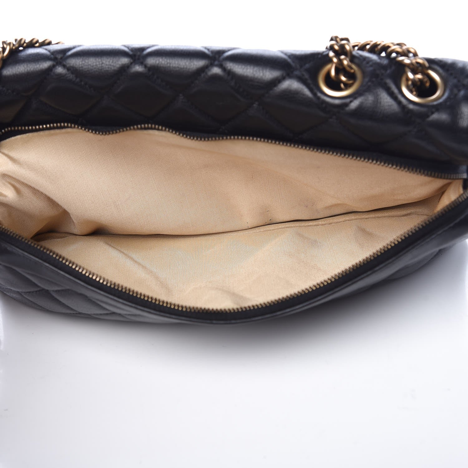Chanel Calfskin Quilted Medium CC Crown Flap Black 9 of 9