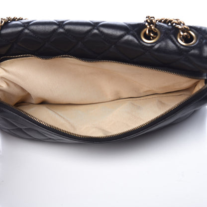 Chanel Calfskin Quilted Medium CC Crown Flap Black 9 of 9