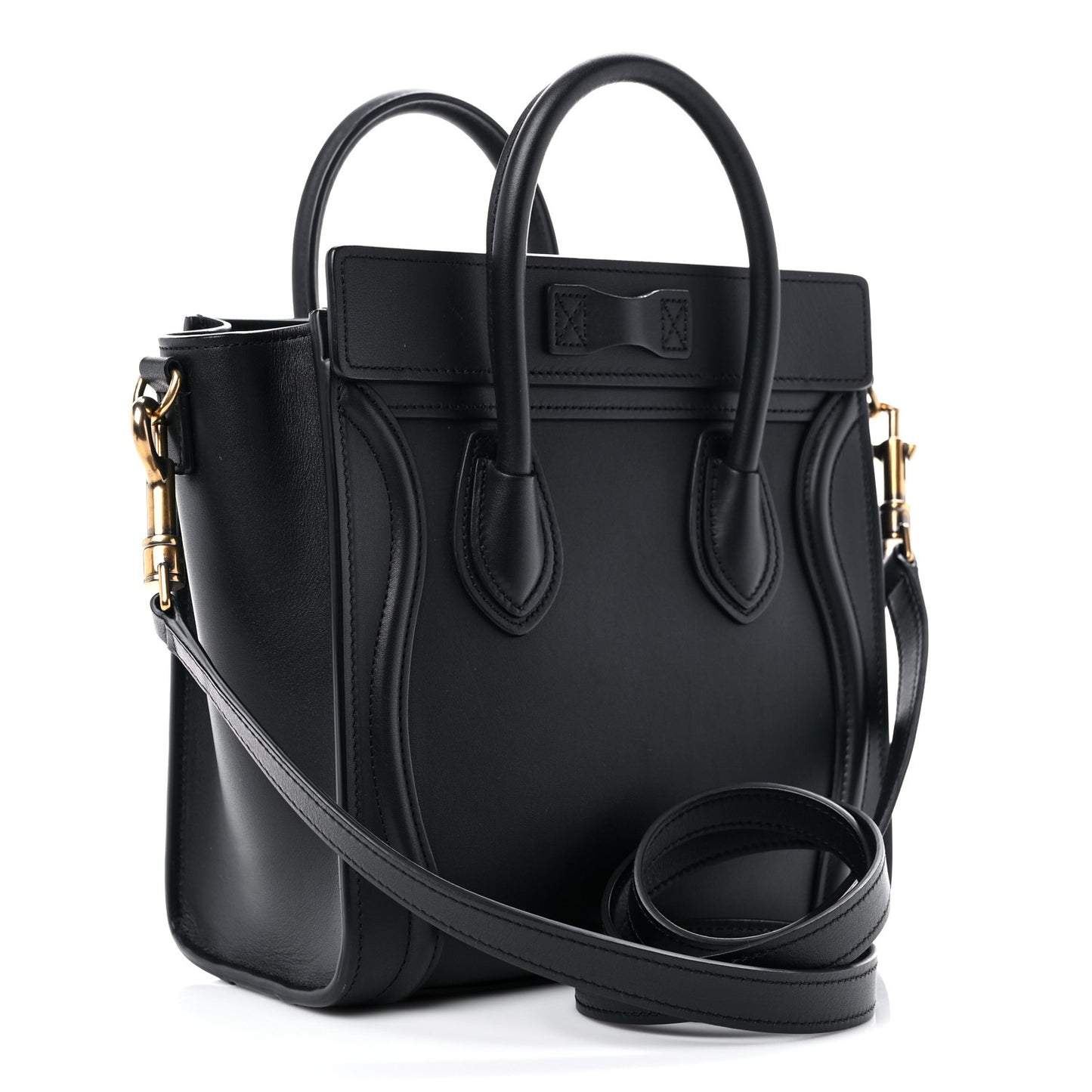Smooth Calfskin Nano Luggage Black