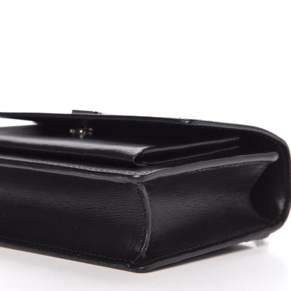 Saint Laurent Calfskin Monogram Sunset Chain Wallet Black 8 of 10