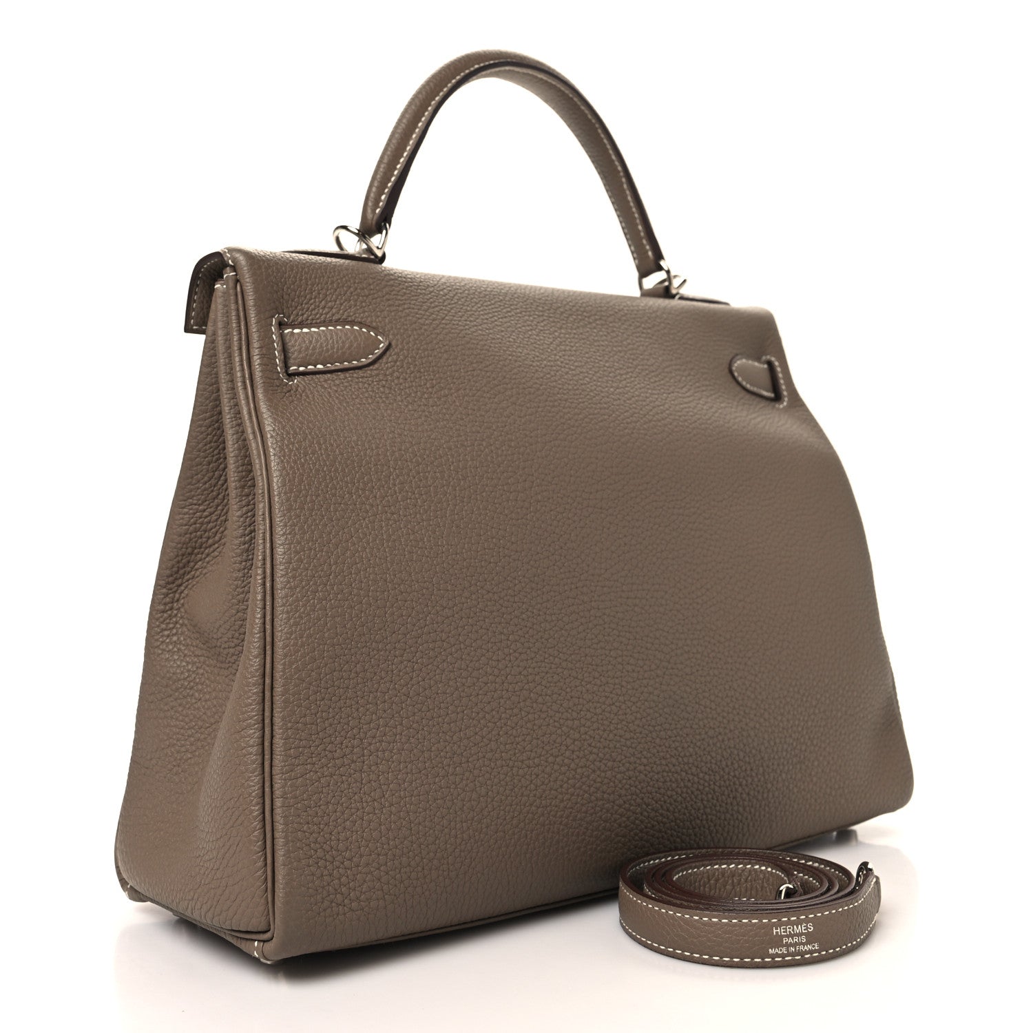 Hermes Togo Kelly Retourne 32 Etoupe 3 of 11