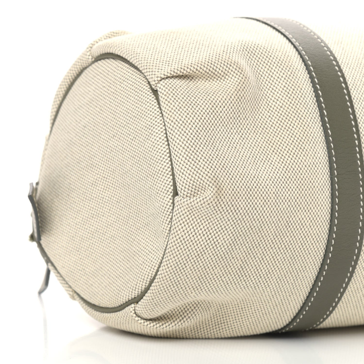Hermes Toile Natural Barenia Polochon Mademoiselle Bag 7 of 8