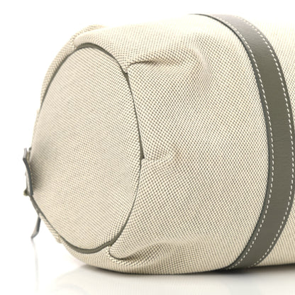 Hermes Toile Natural Barenia Polochon Mademoiselle Bag 7 of 8