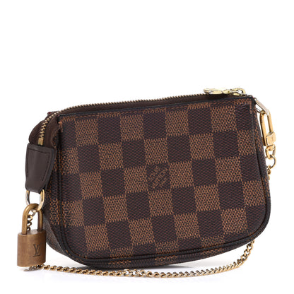 Louis Vuitton Damier Ebene Mini Pochette Accessories 3 of 9