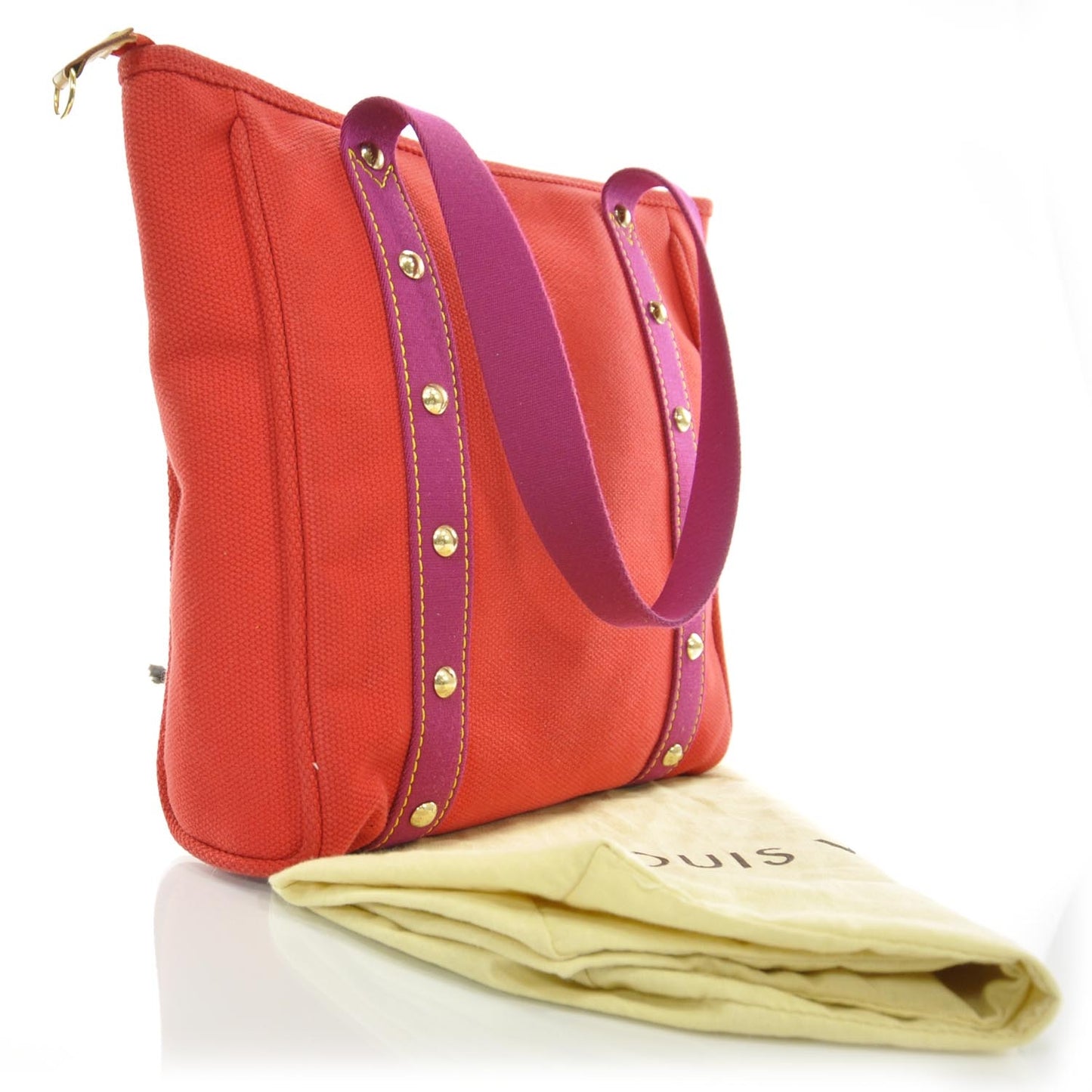 Toile Antigua Cabas MM Red Pink
