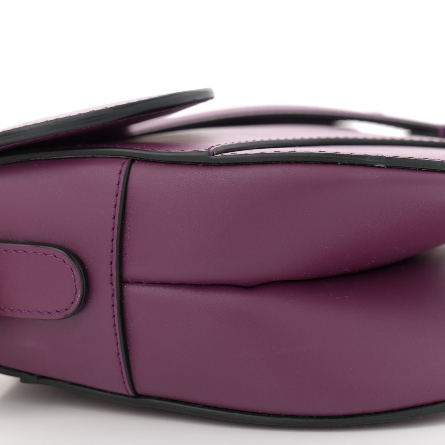 Calfskin Saddle Bag Purple