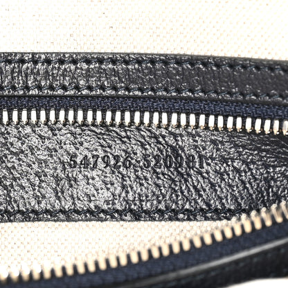 Gucci GG Supreme Monogram Textured Dollar Calfskin Web Small Ophidia Messenger Bag Beige Blue 7 of 10