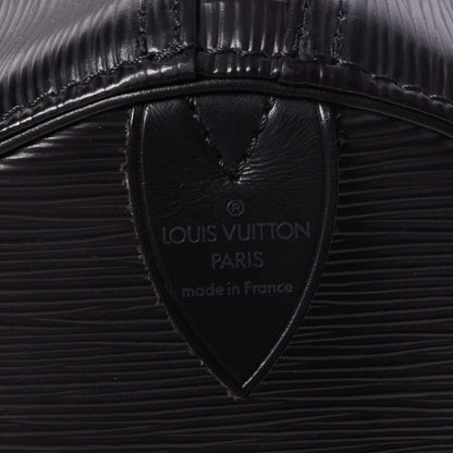 Louis Vuitton Epi Keepall 55 Black 9 of 10