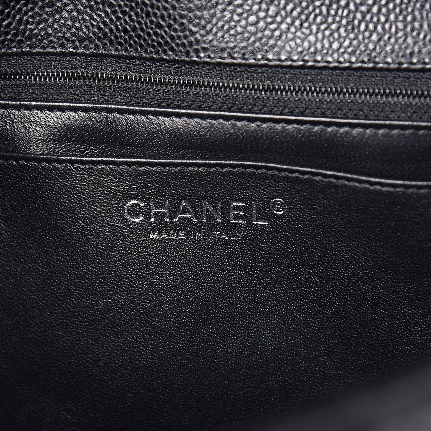 Caviar Quilted Jumbo Single Flap Black