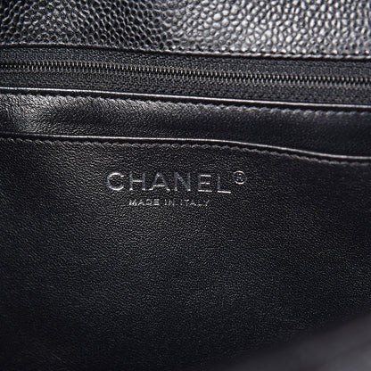 Chanel Caviar Quilted Jumbo Single Flap Black 6 of 11