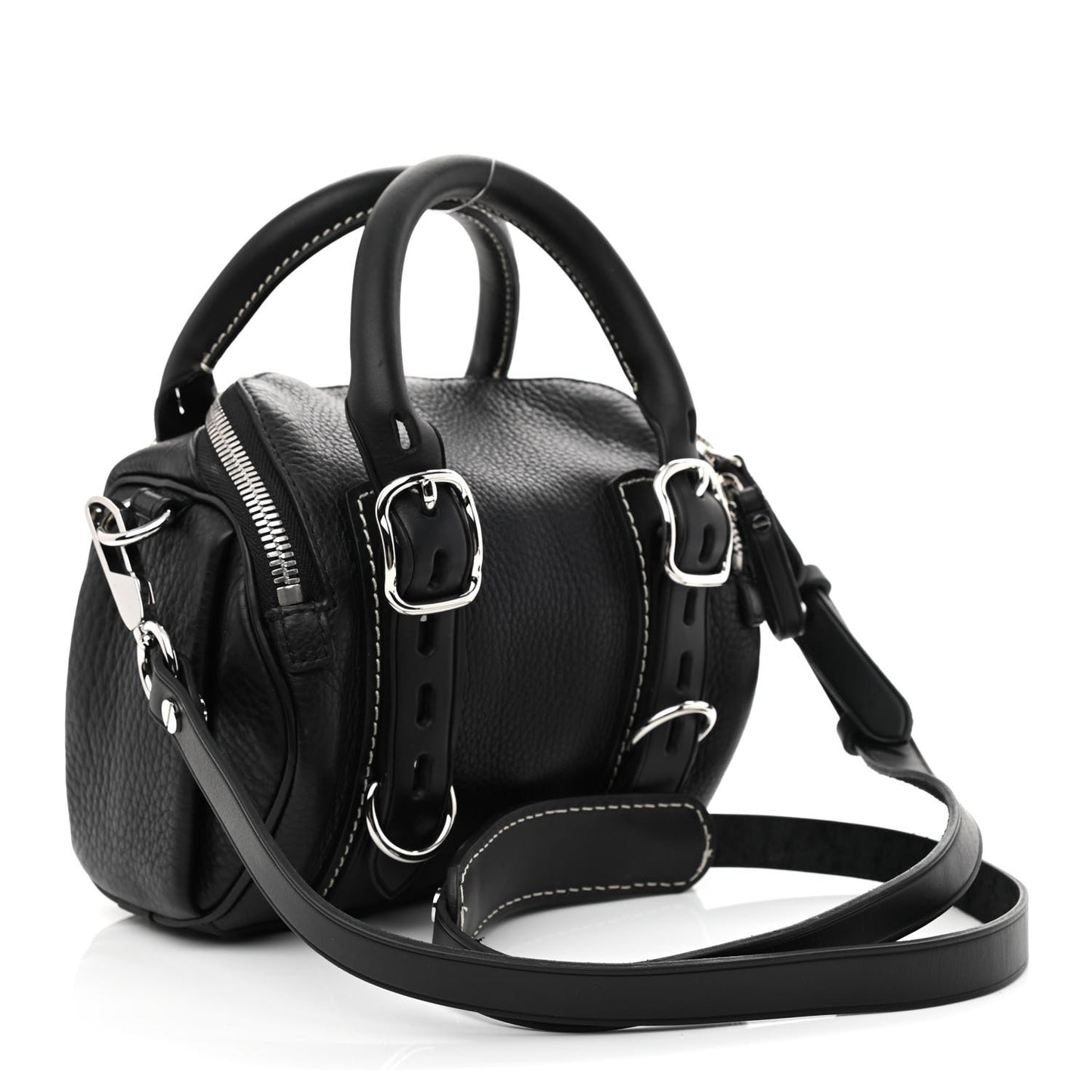 Pebbled Lambskin Mini Rockie Black