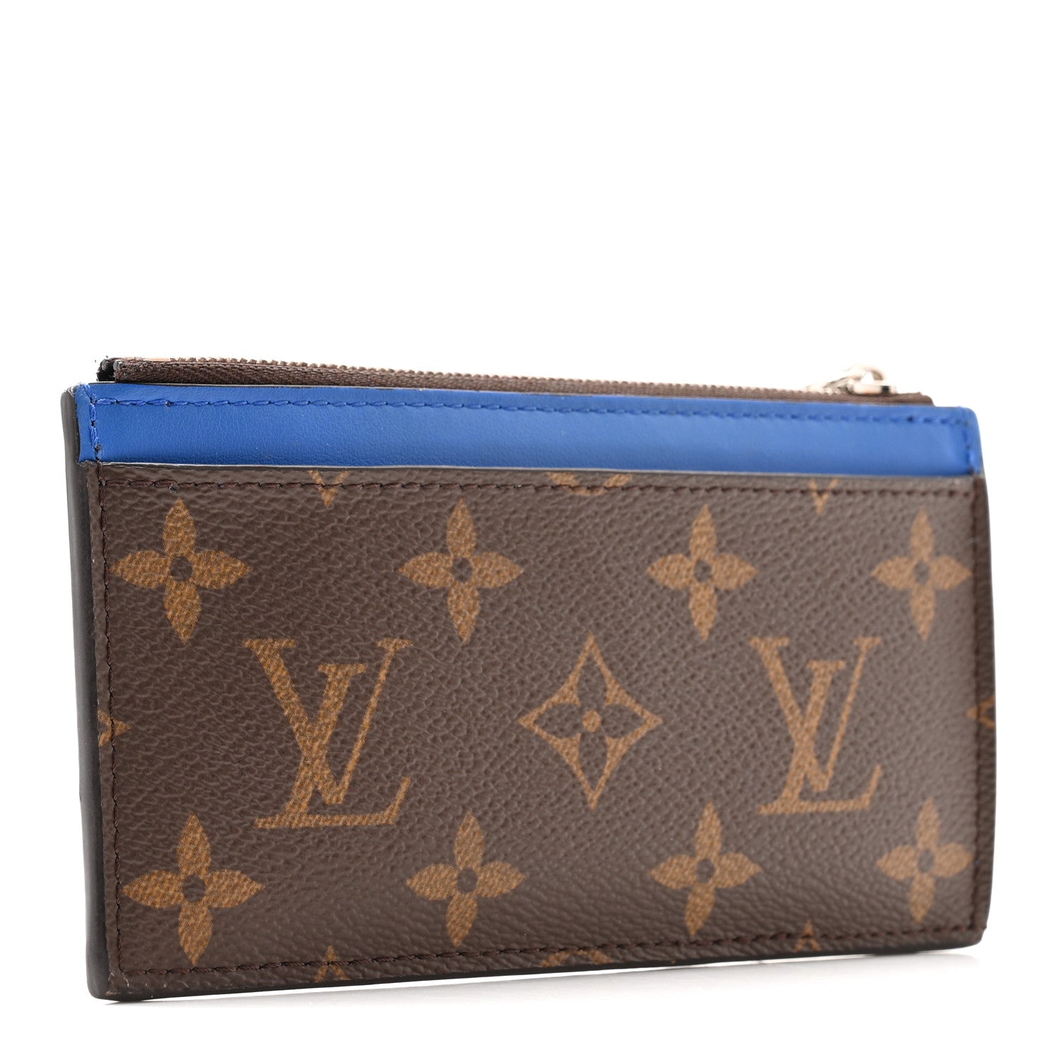 Louis Vuitton Monogram Calfskin Coin Card Holder Indigo Blue 3 of 8