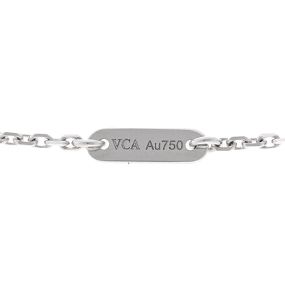 Van Cleef & Arpels VAN CLEEF & ARPELS 18K White Gold Diamond Sweet Alhambra Pendant Necklace 4 of 6