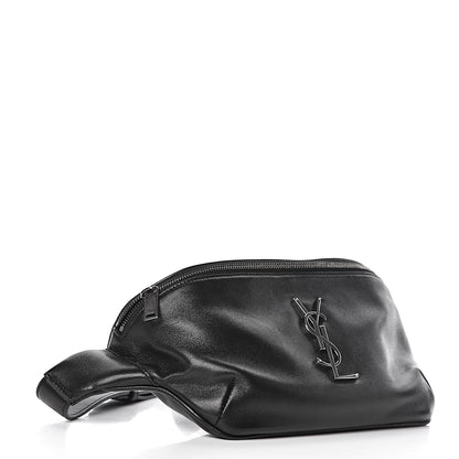 Saint Laurent Calfskin Monogram Belt Bag Black 4 of 10