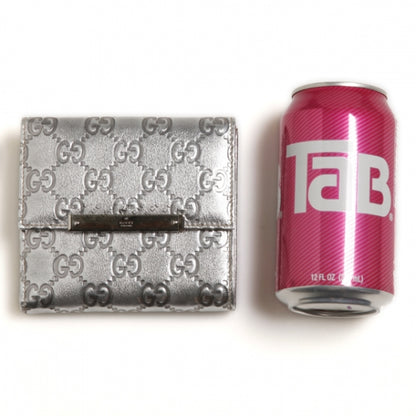 Gucci Guccissima French Wallet Silver 2 of 12