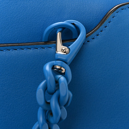 Salvatore Ferragamo Calfskin Gancini Trifolio Top Handle Bag Blue 12 of 12