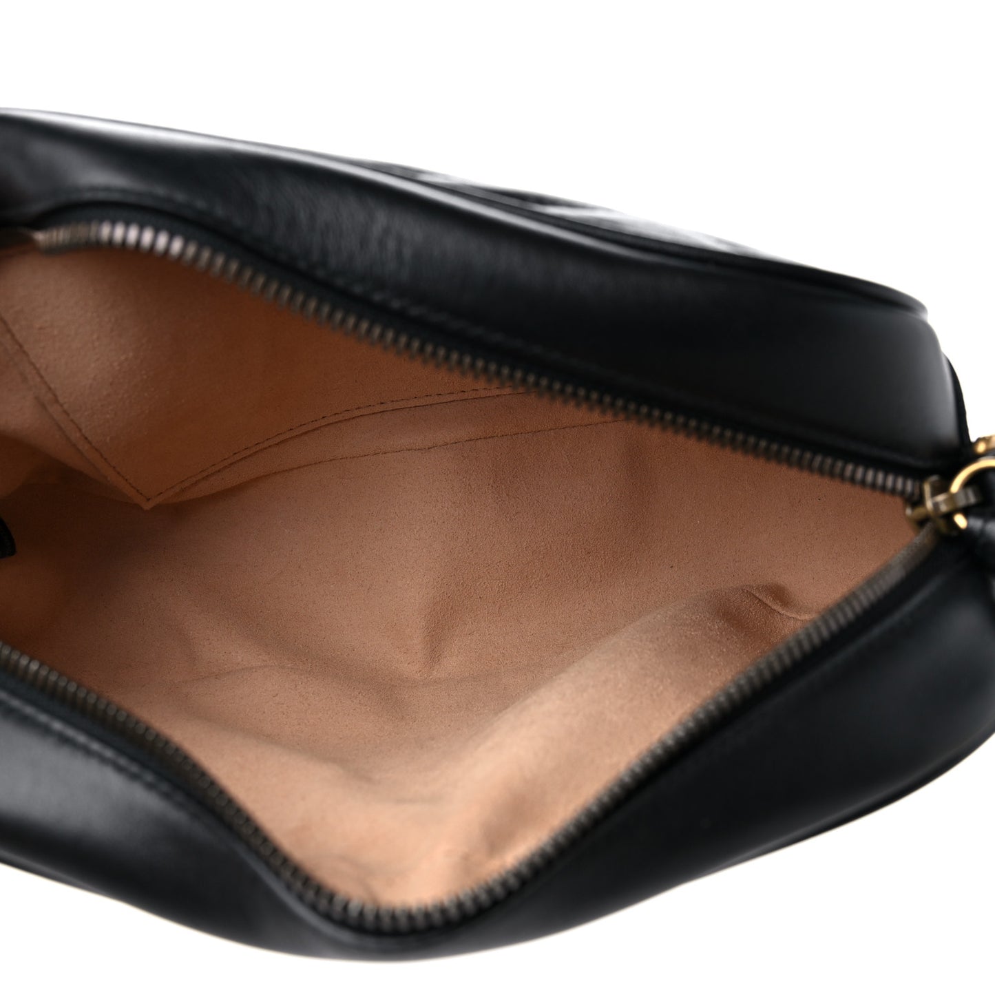 Calfskin Matelasse Small GG Marmont Chain Shoulder Bag Black