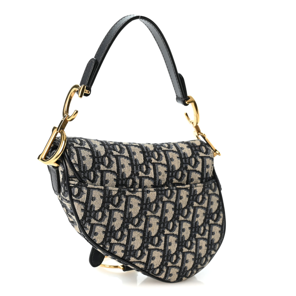 Oblique Mini Saddle Bag Blue